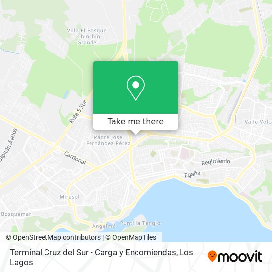 Terminal Cruz del Sur - Carga y Encomiendas map