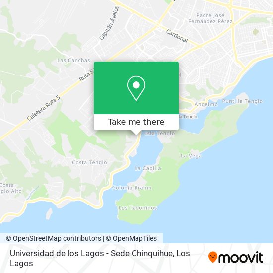 Mapa de Universidad de los Lagos - Sede Chinquihue