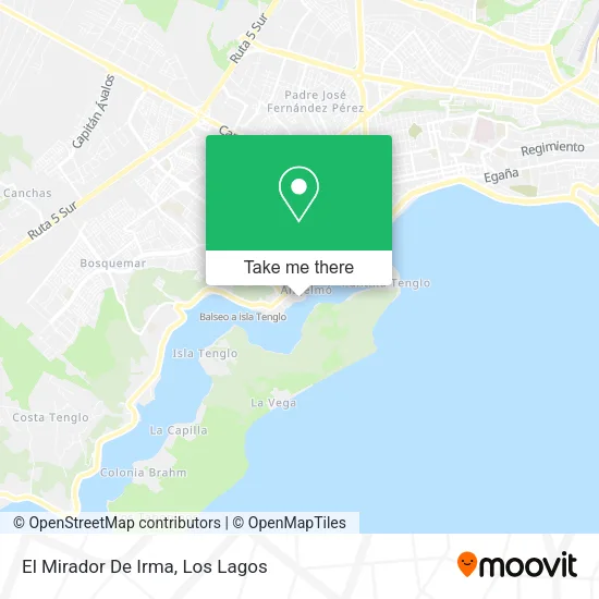 El Mirador De Irma map
