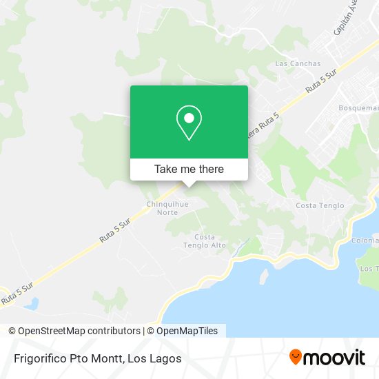 Frigorifico Pto Montt map