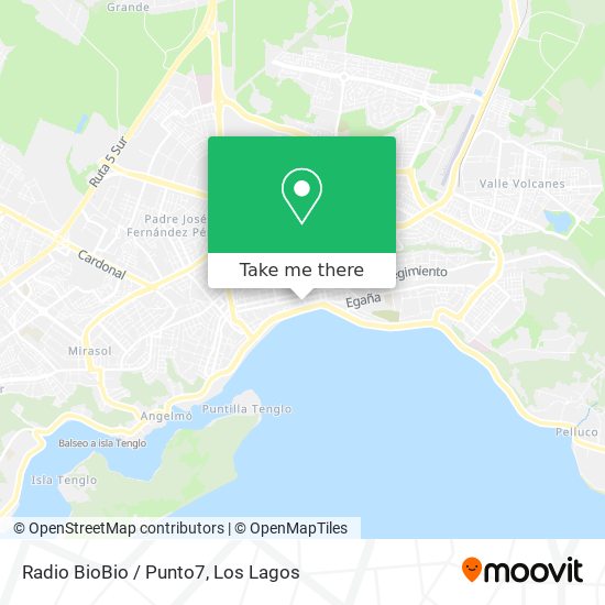 Mapa de Radio BioBio / Punto7