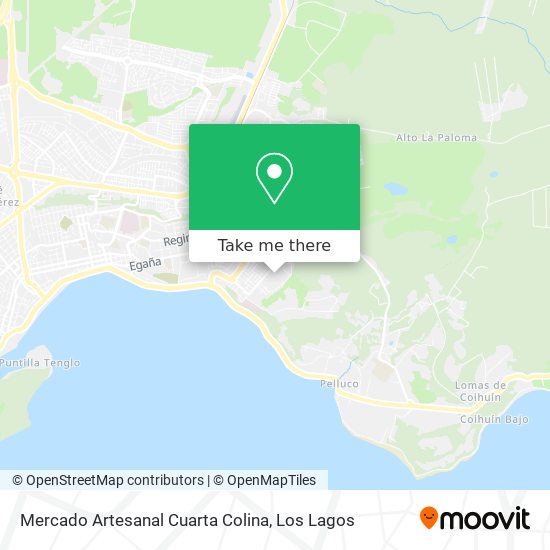 Mapa de Mercado Artesanal Cuarta Colina