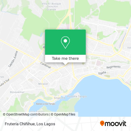 Frutería Chiñihue map