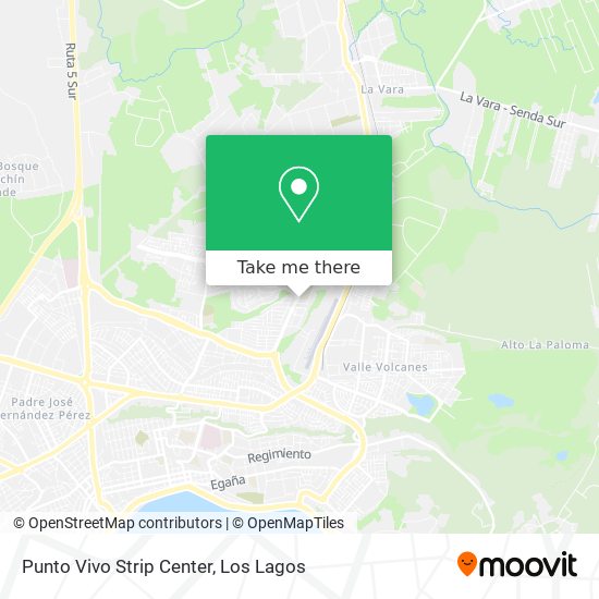 Punto Vivo Strip Center map