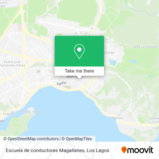 Escuela de conductores Magallanes map