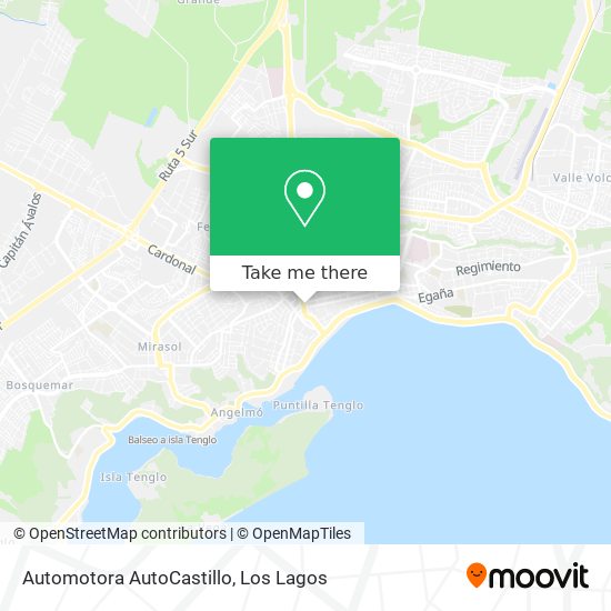 Mapa de Automotora AutoCastillo