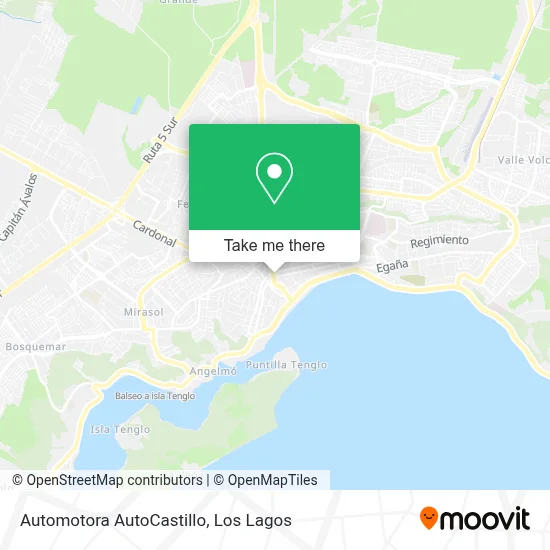 Automotora AutoCastillo map