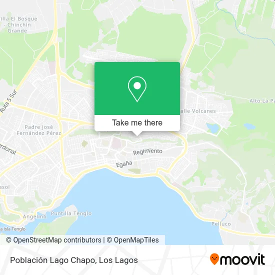 Población Lago Chapo map
