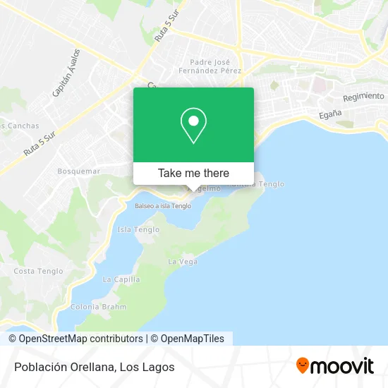 Población Orellana map