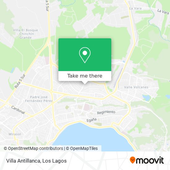 Mapa de Villa Antillanca