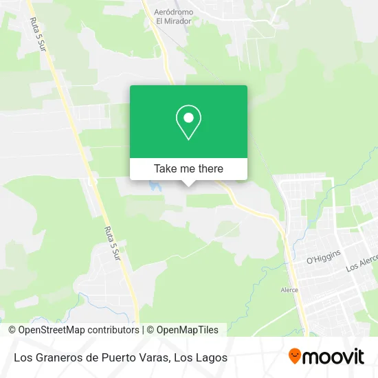 Los Graneros de Puerto Varas map