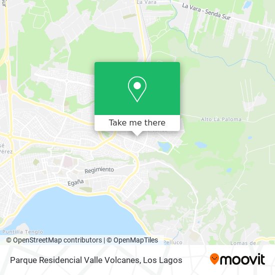 Parque Residencial Valle Volcanes map