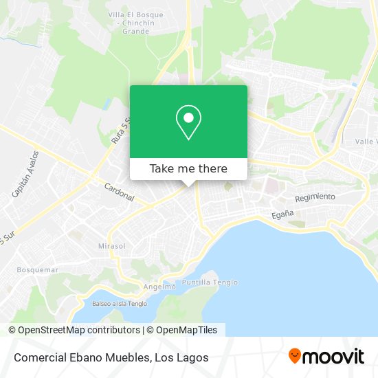 Comercial Ebano Muebles map