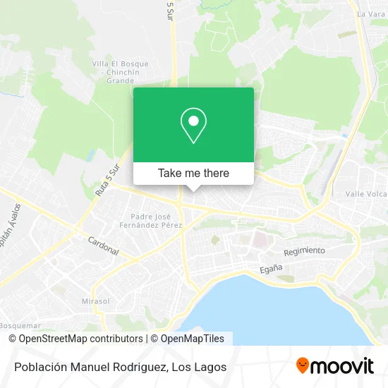 Mapa de Población Manuel Rodriguez