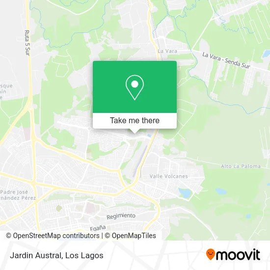 Jardin Austral map