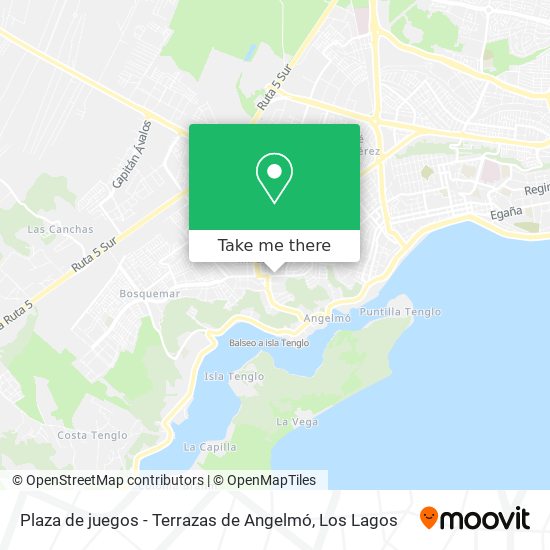 Mapa de Plaza de juegos - Terrazas de Angelmó