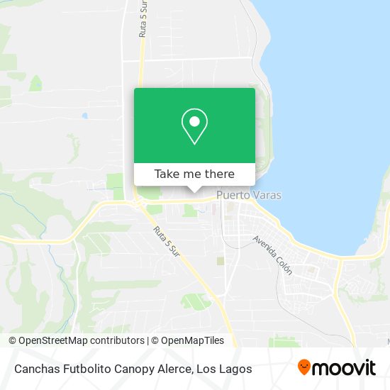 Mapa de Canchas Futbolito Canopy Alerce
