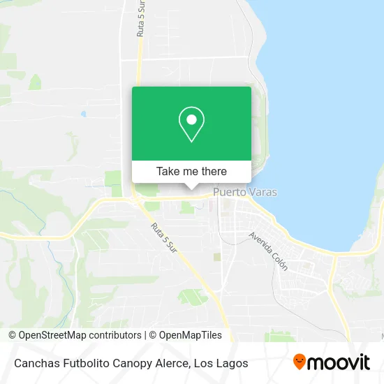 Mapa de Canchas Futbolito Canopy Alerce