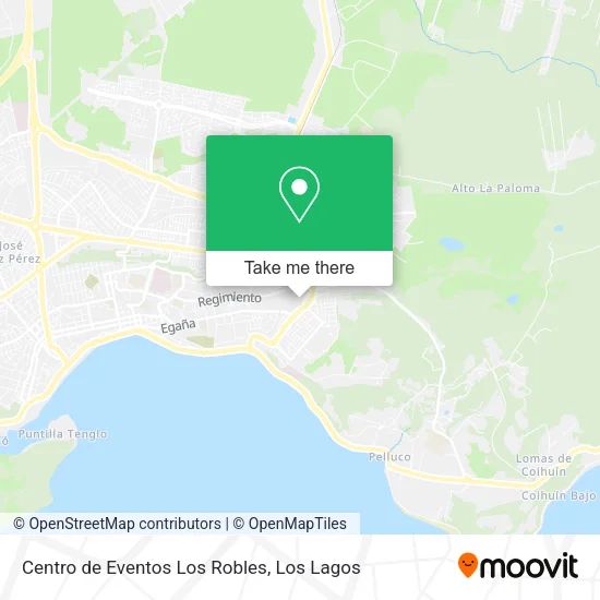 Mapa de Centro de Eventos Los Robles