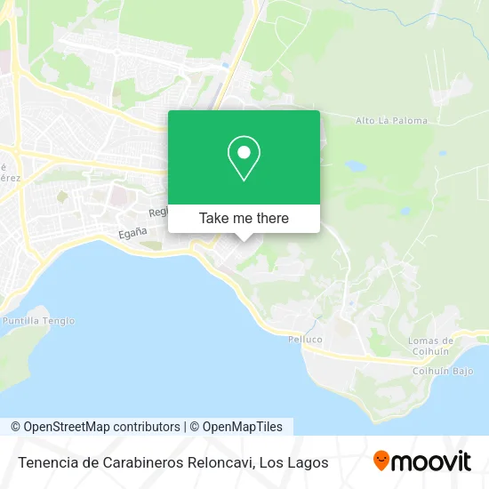 Tenencia de Carabineros Reloncavi map