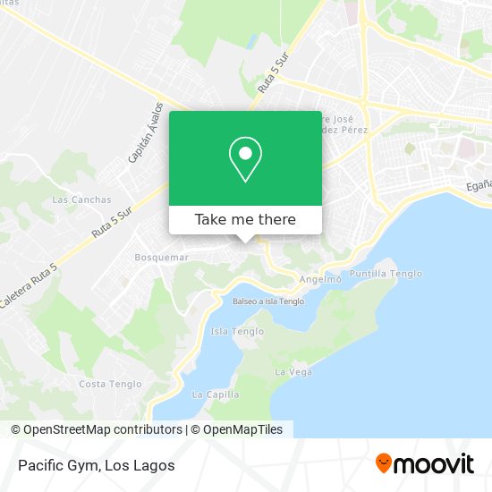 Pacific Gym map