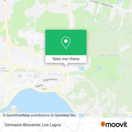 Gimnasio Biocenter map