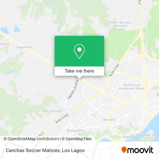 Mapa de Canchas Soccer Matices