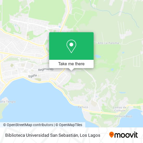 Mapa de Biblioteca Universidad San Sebastián