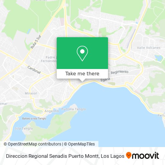 Direccion Regional  Senadis Puerto Montt map