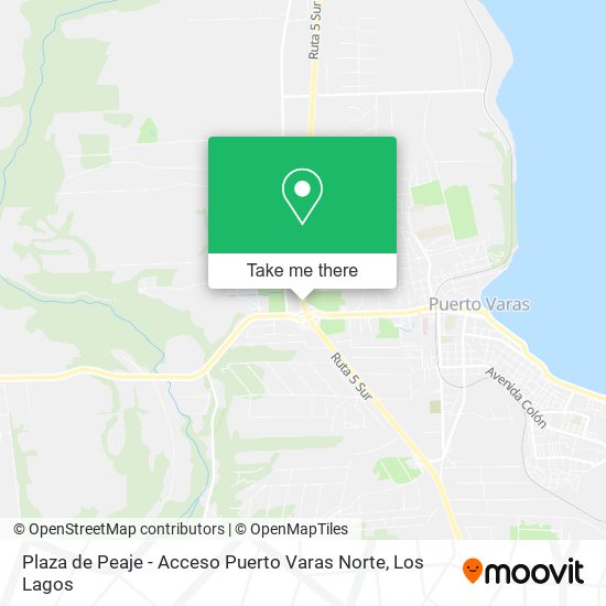 Mapa de Plaza de Peaje - Acceso Puerto Varas Norte