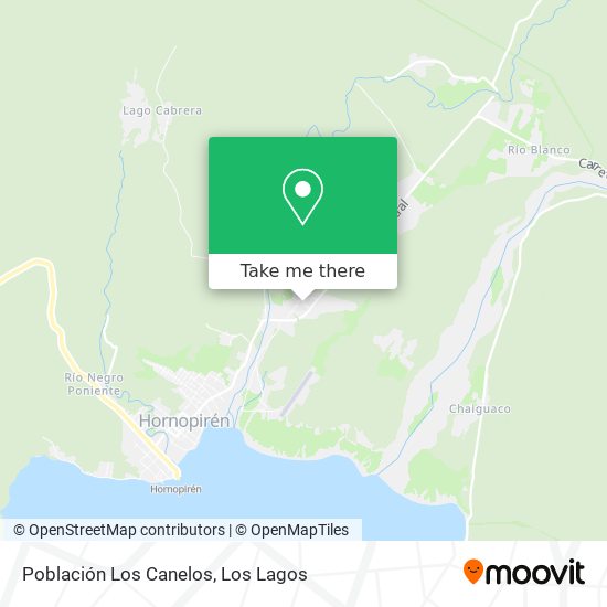 Población Los Canelos map