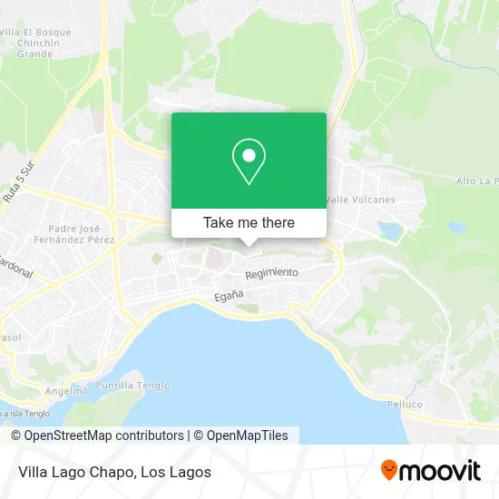 Villa Lago Chapo map