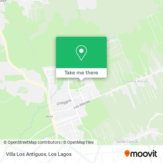 Mapa de Villa Los Antiguos