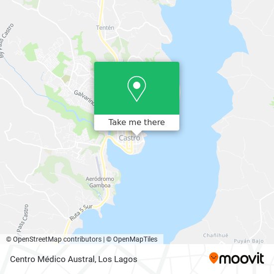 Mapa de Centro Médico Austral