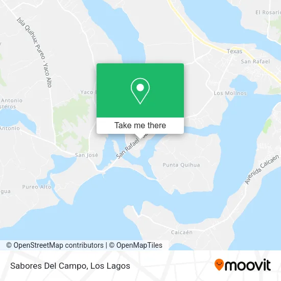 Sabores Del Campo map