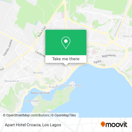 Mapa de Apart Hotel Croacia