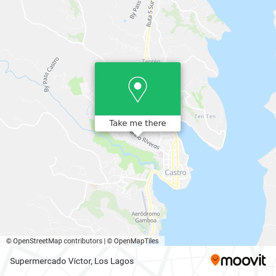 Supermercado Víctor map