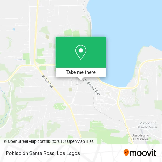 Población Santa Rosa map