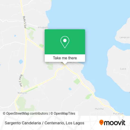 Sargento Candelaria / Centenario map