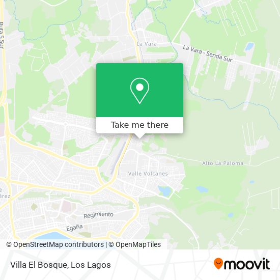Mapa de Villa El Bosque