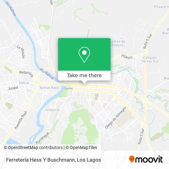 Mapa de Ferretería Hess Y Buschmann