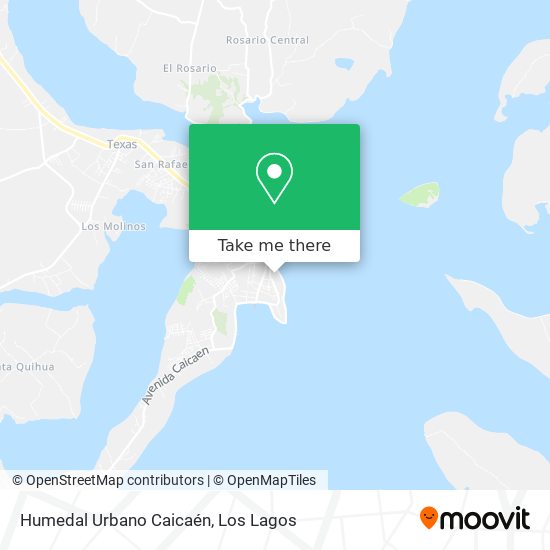 Humedal Urbano Caicaén map