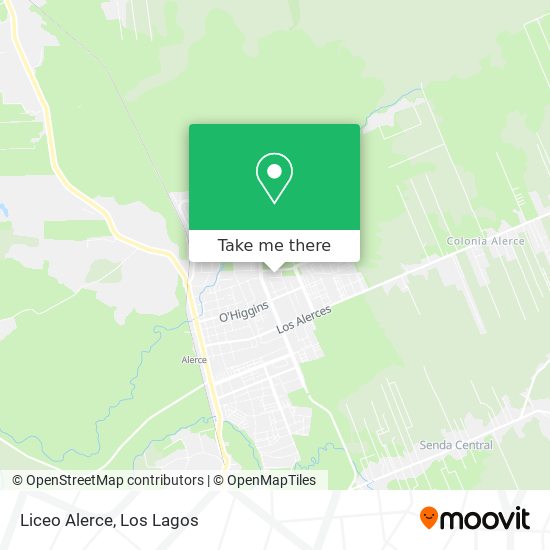 Mapa de Liceo Alerce