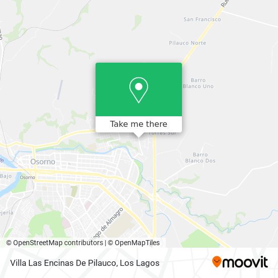 Villa Las Encinas De Pilauco map