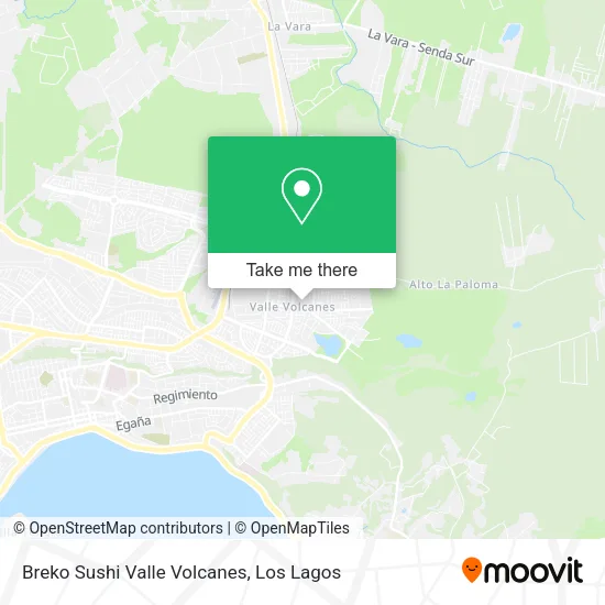 Breko Sushi Valle Volcanes map