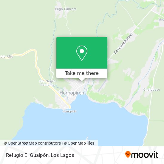 Mapa de Refugio El Gualpón