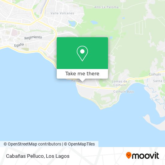 Mapa de Cabañas Pelluco