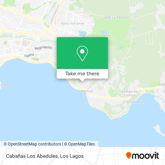 Cabañas Los Abedules map