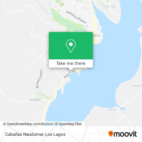 Cabañas Naudumar map