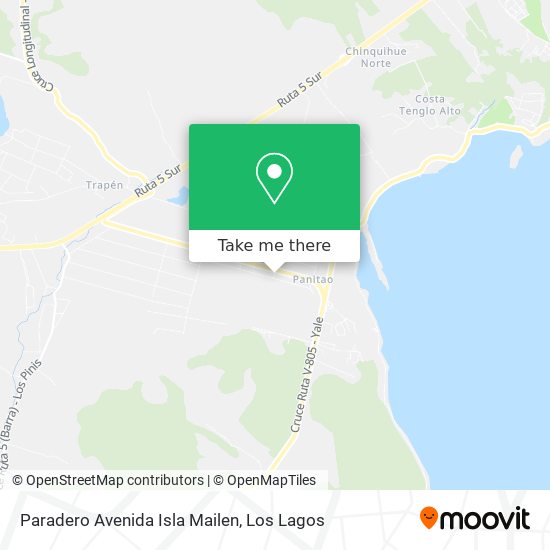 Mapa de Paradero Avenida Isla Mailen